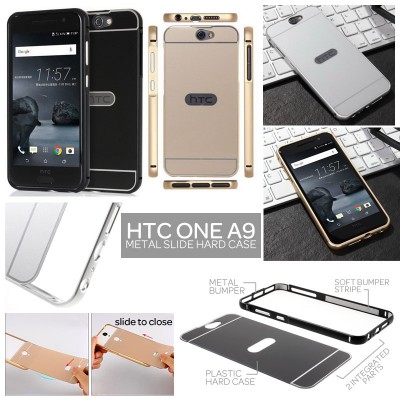 ^NR HTC One A9 - Metal Slide Hard Case