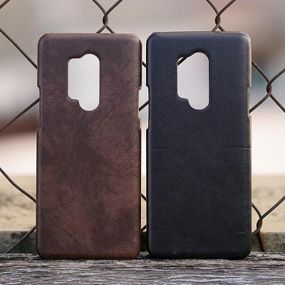 Oneplus 8 Pro - Leather Covered Hard Case