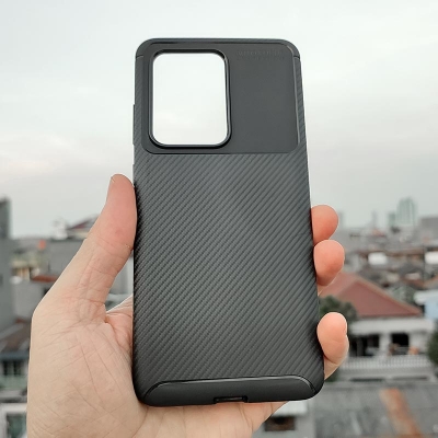 Samsung Galaxy S20 Ultra - Full Body Carbon Fiber Soft Case
