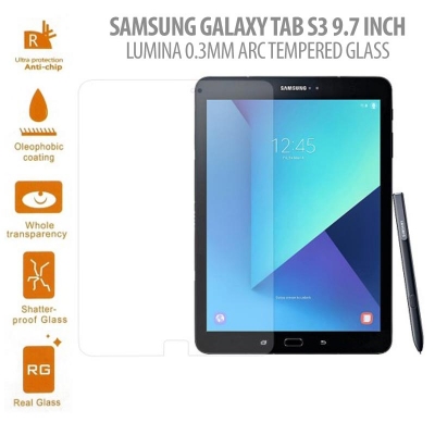 ^ Samsung Galaxy Tab S3 9.7 Inch T820 T825 - Lumina 0.3 mm Arc Tempered Glass }