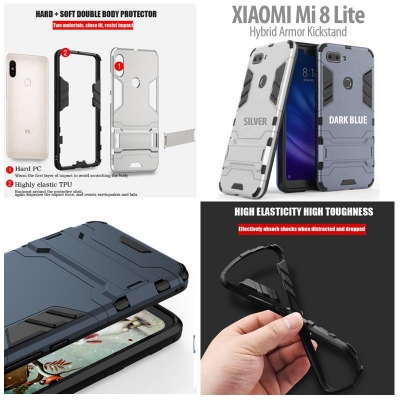 ^ Xiaomi Mi 8 Lite / Mi8 Lite - Hybrid Armor Kickstand