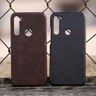 Xiaomi Redmi Note 8 - Leather Covered Hard Case