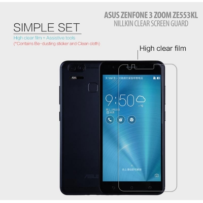 ^ Asus Zenfone Zoom S 5.5 Inch / Zenfone 3 Zoom ZE553KL - Nillkin Clear Screen Guard }