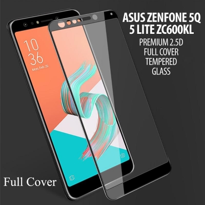 ^ Asus Zenfone 5Q / 5 lite ZC600KL - Premium 2.5D Full Cover Tempered Glass