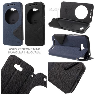 ^ Asus Zenfone Max - Roar Window Leather Case