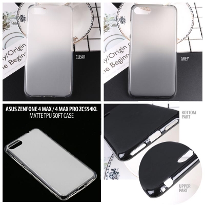 ^ Asus Zenfone 4 Max Pro / Zenfone 4 Max ZC554KL - Matte TPU Soft Case }