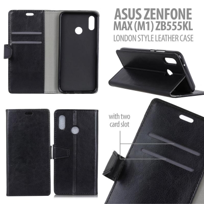 * Asus Zenfone Max M1 ZB555KL - London Style Leather Case