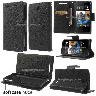 $ HTC Desire 310 - Mercury Goospery Two Tone Leather Case