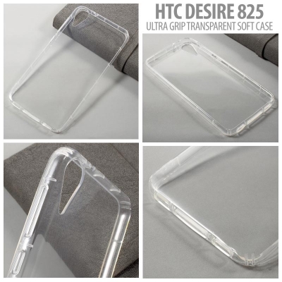 * HTC Desire 825 - Ultra Grip Transparent Soft Case }