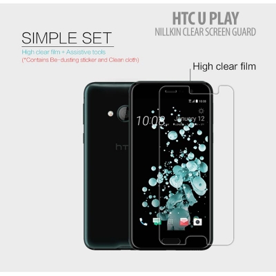 ^ HTC U Play - Nillkin Clear Screen Guard }