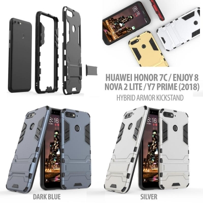 ^ Huawei Honor 7C / Y7 Prime 2018 / Nova 2 Lite / Enjoy 8 - Hybrid Armor Kickstand