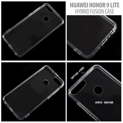 * Huawei Honor 9 Lite - Hybrid Fusion Hard Case with Soft Edges }