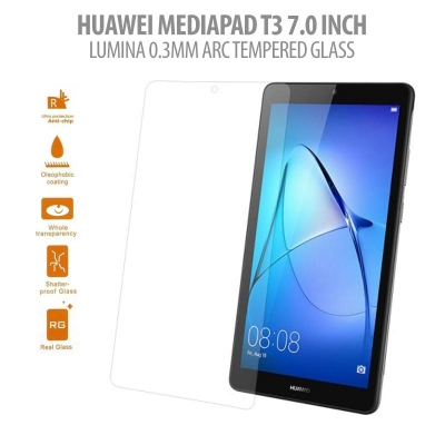 * Huawei Mediapad T3 7.0 Inch - Lumina 0.3 mm Arc Tempered Glass }
