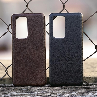 Huawei P40 Pro - Leather Covered Hard Case