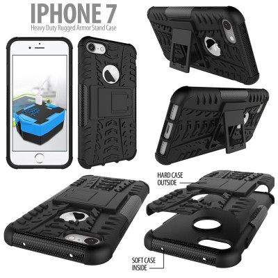 ^ iPhone 7 / Iphone 8 - Heavy Duty Rugged Armor Stand Case