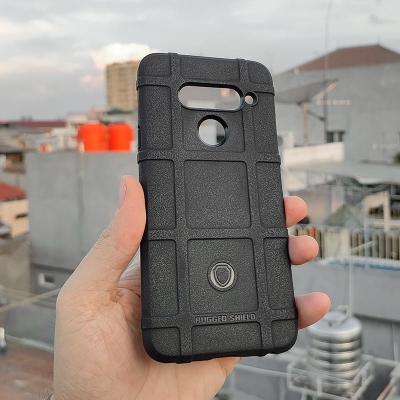 LG V40 ThinQ - Rugged Shield Armor TPU Soft Case