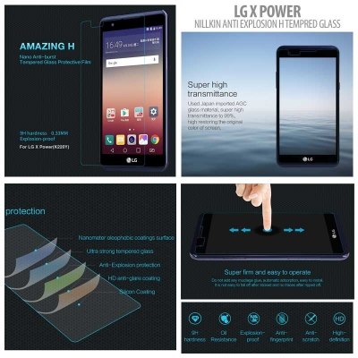 ^ LG X Power - Nillkin Anti-Explosion H Tempered Glass Screen Protector