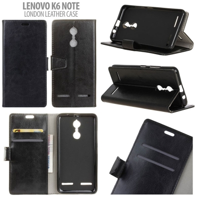 * Lenovo K6 Note - London Style Leather Case }