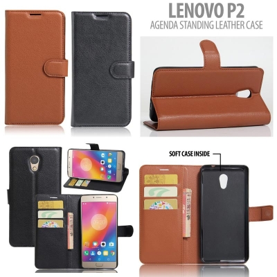 * Lenovo P2 - Agenda Standing Leather Book }