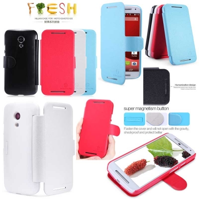 ^ Motorola Moto G2 Dual / Moto G2 - Nillkin Fresh Series Leather Case