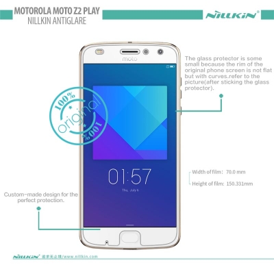 ^ Motorola Moto Z2 Play - Nillkin Antiglare Screen Guard }