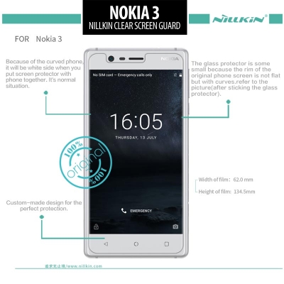 ^ Nokia 3 - Nillkin Clear Screen Guard }