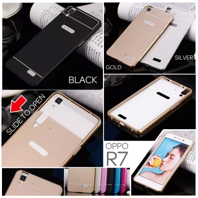 ^NR Oppo R7 Lite / R7 - Metal Slide Hard Case