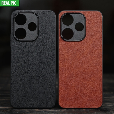 Xiaomi Redmi 13 4G - Poco M6 4G - AIORIA Leather Texture Hybrid Case