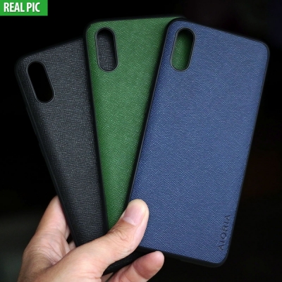 Xiaomi Redmi 9A - AIORIA Canvas Texture Hybrid Case