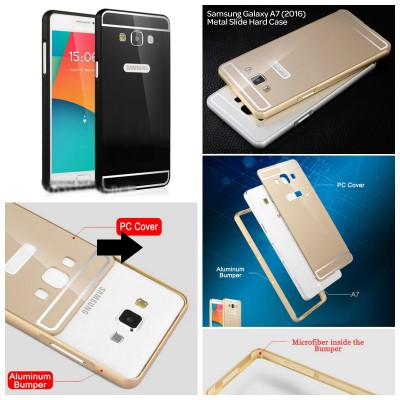 ^NR Samsung Galaxy A7 2016 A710F - Metal Slide Hard Case