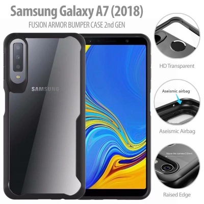 ^ Samsung Galaxy A7 2018 - Fusion Armor Bumper Case 2nd Gen