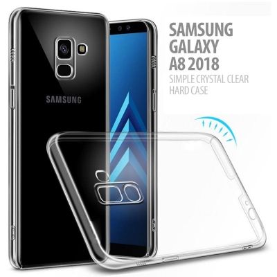 Samsung Galaxy A8 2018 - Simple Crystal Clear Hard Case