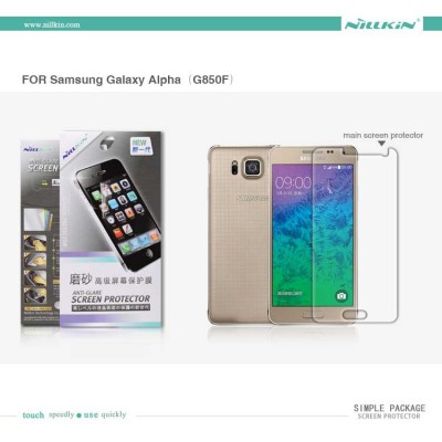 ^ Samsung Galaxy Alpha G850 - Nillkin Antiglare Screen Guard