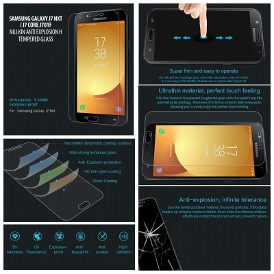 ^ Samsung Galaxy J7 NXT / J7 Core J701F - Nillkin Anti-Explosion H Tempered Glass Screen Protector }