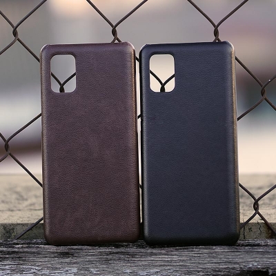 Samsung Galaxy M51 - Leather Covered Hard Case