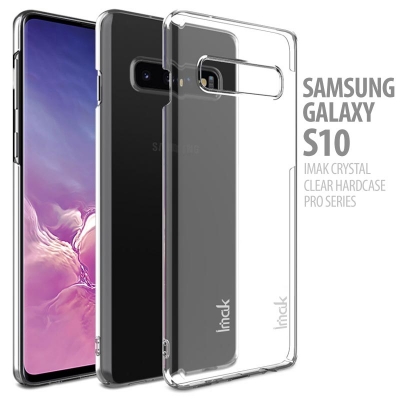 ^ Samsung Galaxy S10 - IMAK Crystal Clear Hard Case Pro Series