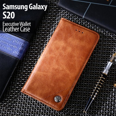 Samsung Galaxy S20 - Executive Wallet Leather Flip Case