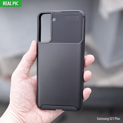 Samsung Galaxy S21 Plus - AUTOFOCUS Carbon Fiber Soft Case