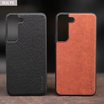 Samsung Galaxy S22 - AIORIA Leather Texture Hybrid Case
