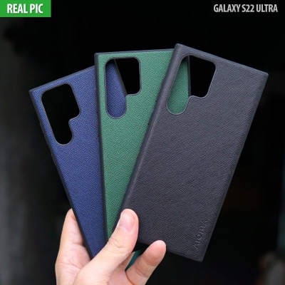 Samsung Galaxy S22 Ultra - AIORIA Canvas Texture Hybrid Case