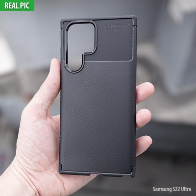 Samsung Galaxy S22 Ultra - AUTOFOCUS Carbon Fiber Soft Case