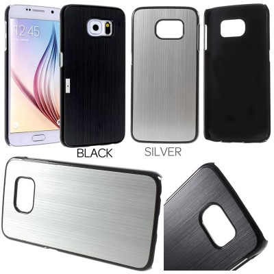 * Samsung Galaxy S6 Edge G925 - Brushed Metal Hard Case