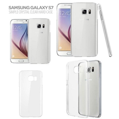 Samsung Galaxy S7 Flat - Simple Crystal Clear Hard Case