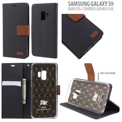 ^ Samsung Galaxy S9 - Roar Full Covered Leather Case }