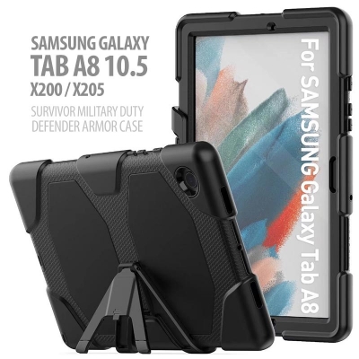 Samsung Galaxy Tab A8 10.5 2021 X200 X205 - Survivor Military Duty Defender Armor Case