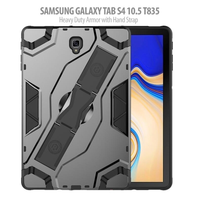 ^ Samsung Galaxy Tab S4 10.5 T835 - Heavy Duty Armor with Hand Strap