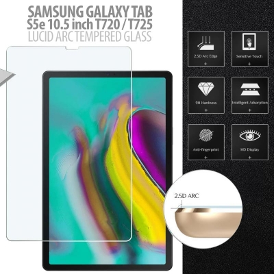 Samsung Galaxy Tab S5e 10.5 inch T720 T725N - Lucid Arc Tempered Glass