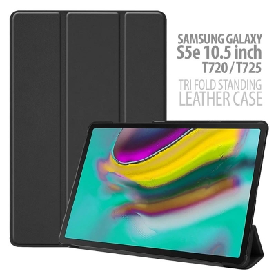 Samsung Galaxy Tab S5e 10.5 inch T720 T725N - Tri Fold Standing Leather Case