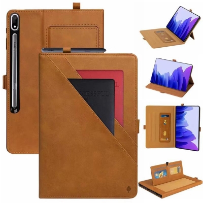 Samsung Galaxy Tab S7 Plus 2020 12.4 Inch T975 - Passport Organizer Diary Leather Book case