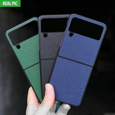 Samsung Galaxy Z Flip 4 - AIORIA Canvas Texture Hybrid Case